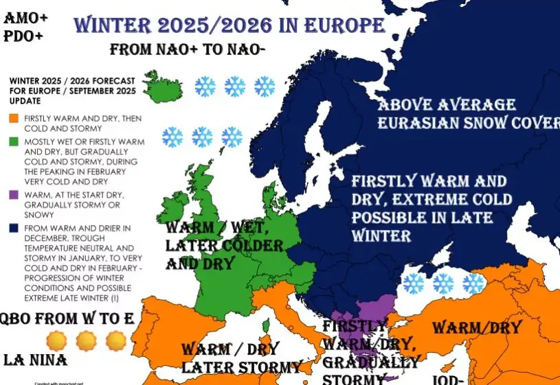 Καιρός: Έρχεται βαρύς χειμώνας στην Ελλάδα – Ο μήνας που θα… ασπρίσει η χώρα